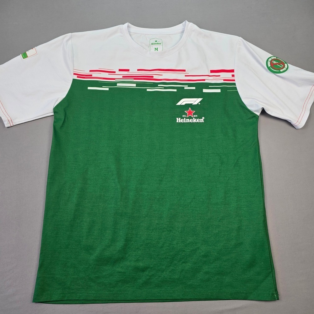 Heineken F1 Mexico GP Green White Graphic T-Shirt - M